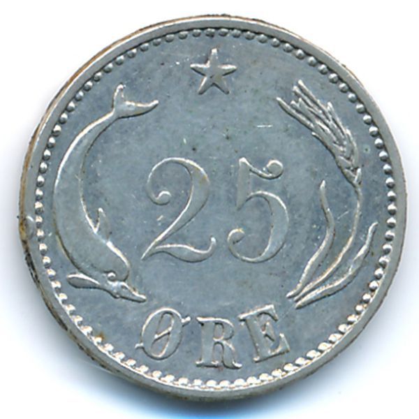 Дания, 25 эре (1905 г.)