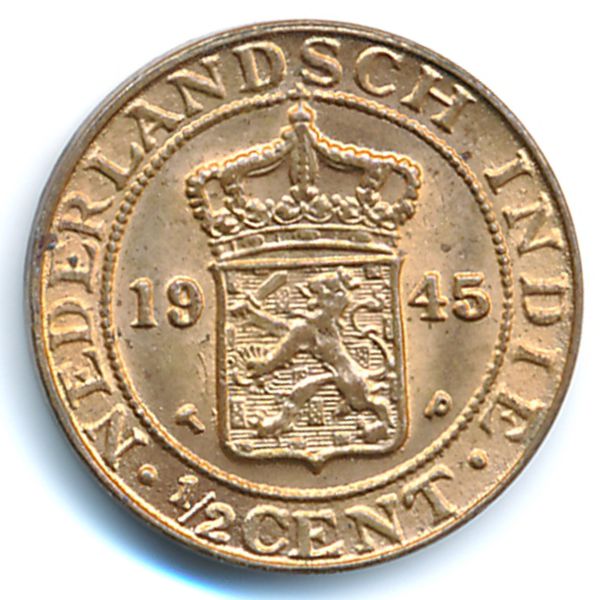 Нидерландская Индия, 1/2 цента (1945 г.)