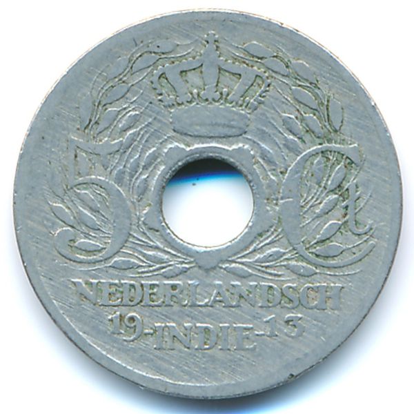 Нидерландская Индия, 5 центов (1913 г.)