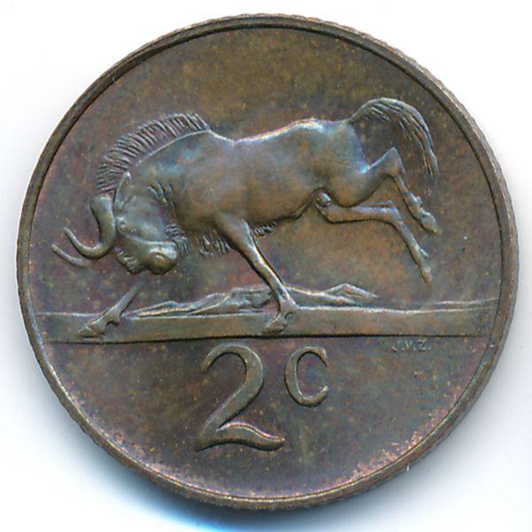 ЮАР, 2 цента (1967 г.)
