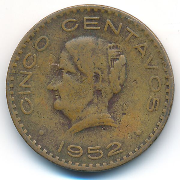 Мексика, 5 сентаво (1952 г.)