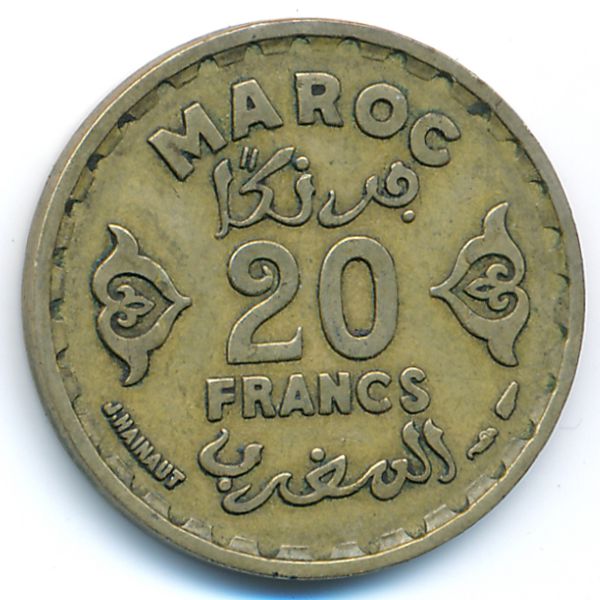Марокко, 20 франков (1951 г.)