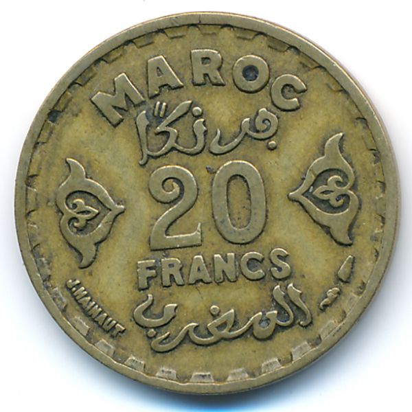 Марокко, 20 франков (1951 г.)