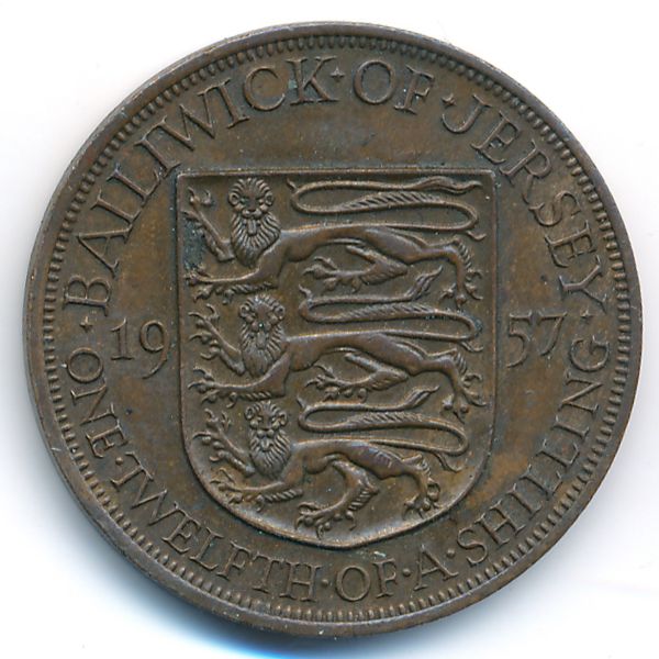 Джерси, 1/12 шиллинга (1957 г.)