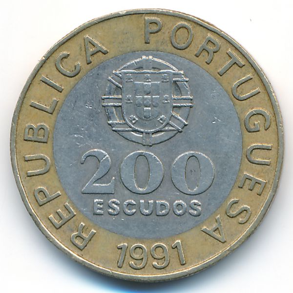 Португалия, 200 эскудо (1991 г.)