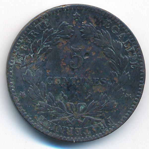Франция, 5 сентим (1881 г.)