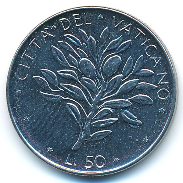 Ватикан, 50 лир (1973 г.)