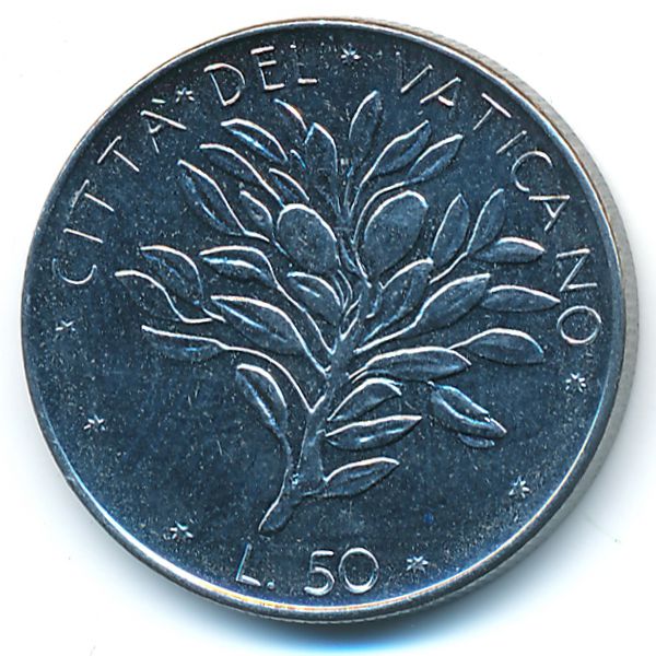 Ватикан, 50 лир (1973 г.)