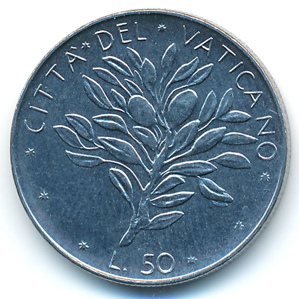 Ватикан, 50 лир (1974 г.)