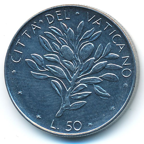 Ватикан, 50 лир (1974 г.)