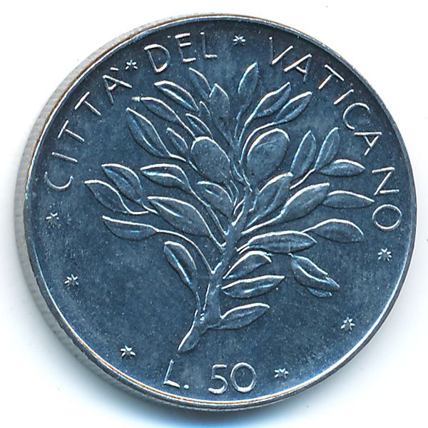 Ватикан, 50 лир (1974 г.)