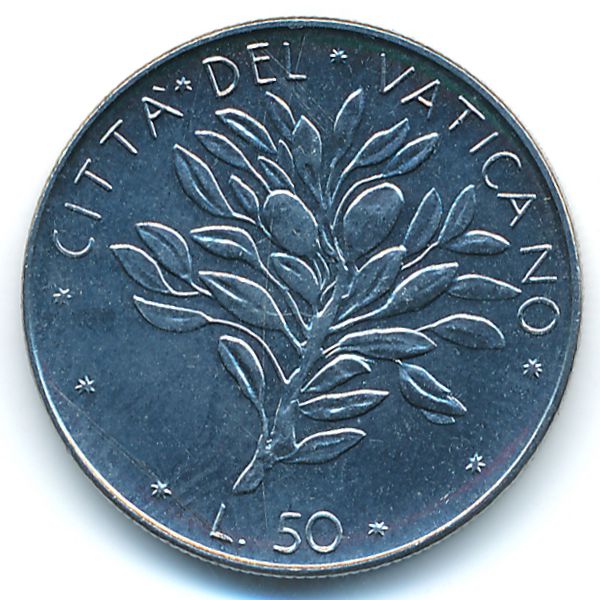 Ватикан, 50 лир (1974 г.)