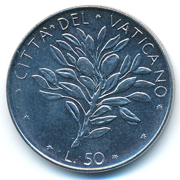 Ватикан, 50 лир (1974 г.)