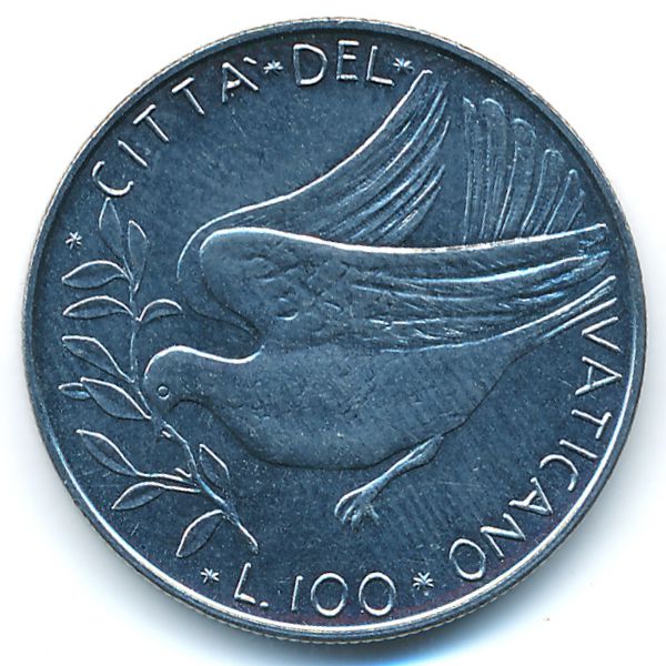 Ватикан, 100 лир (1974 г.)