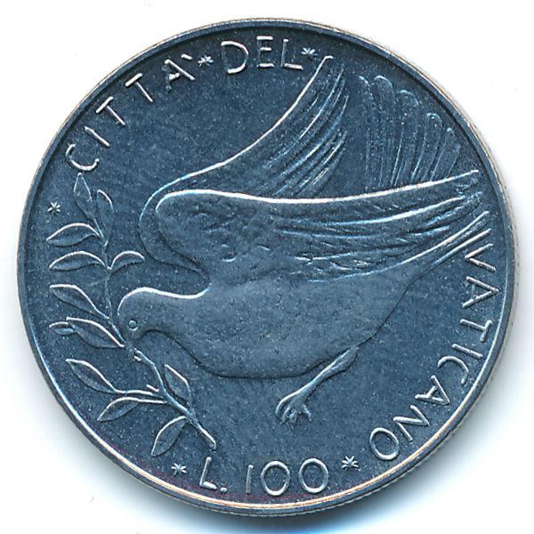 Ватикан, 100 лир (1974 г.)