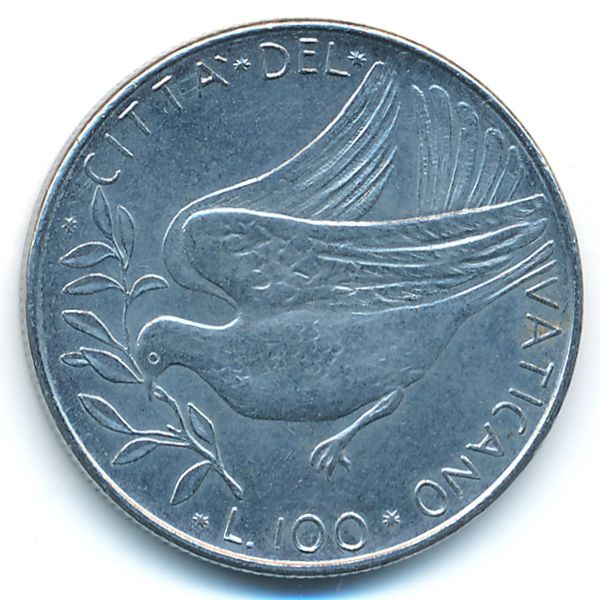 Ватикан, 100 лир (1976 г.)