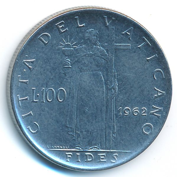 Ватикан, 100 лир (1962 г.)