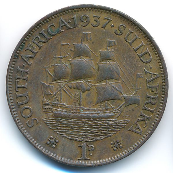 ЮАР, 1 пенни (1937 г.)