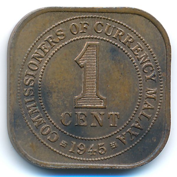 Малайя, 1 цент (1945 г.)