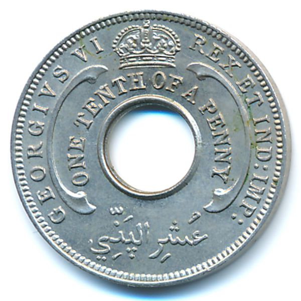 Британская Западная Африка, 1/10 пенни (1938 г.)