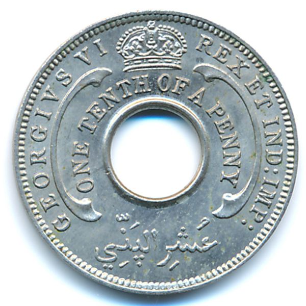 Британская Западная Африка, 1/10 пенни (1938 г.)