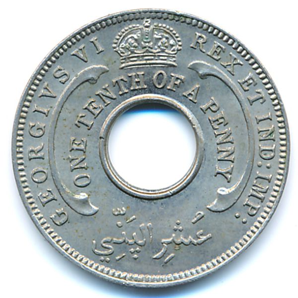 Британская Западная Африка, 1/10 пенни (1938 г.)