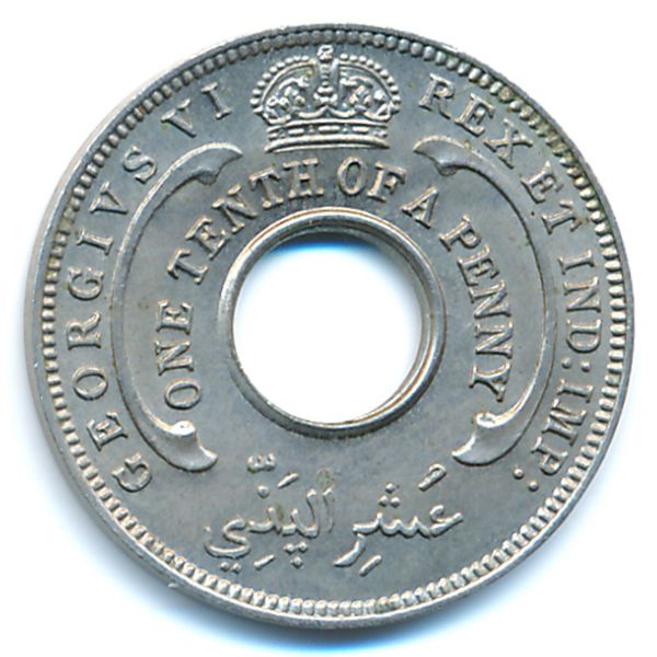 Британская Западная Африка, 1/10 пенни (1938 г.)