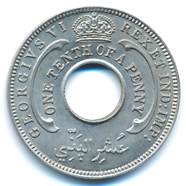 Британская Западная Африка, 1/10 пенни (1938 г.)