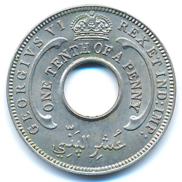Британская Западная Африка, 1/10 пенни (1938 г.)