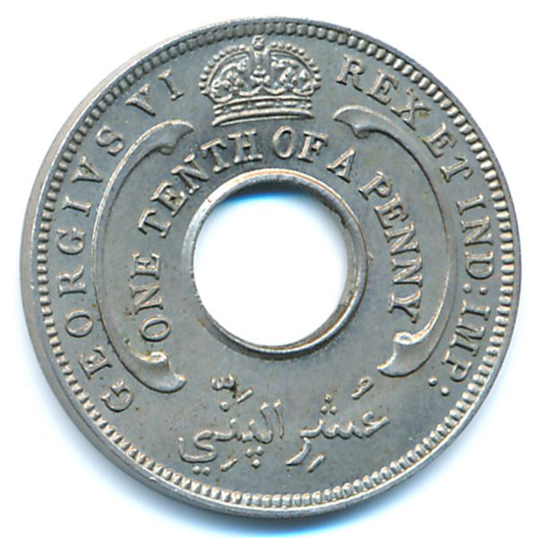 Британская Западная Африка, 1/10 пенни (1938 г.)