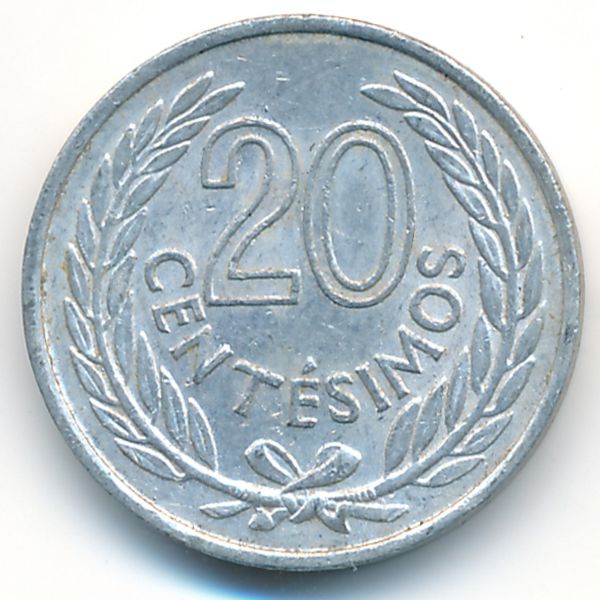 Уругвай, 20 сентесимо (1965 г.)