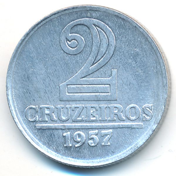 Бразилия, 2 крузейро (1957 г.)