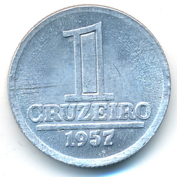 Бразилия, 1 крузейро (1957 г.)