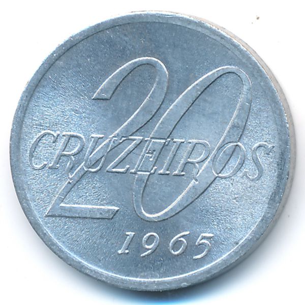 Бразилия, 20 крузейро (1965 г.)
