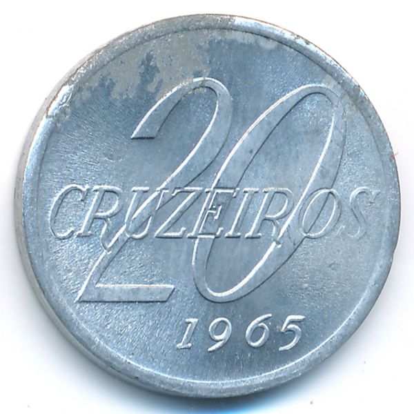 Бразилия, 20 крузейро (1965 г.)
