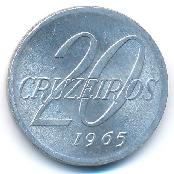Бразилия, 20 крузейро (1965 г.)
