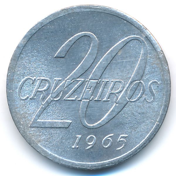 Бразилия, 20 крузейро (1965 г.)