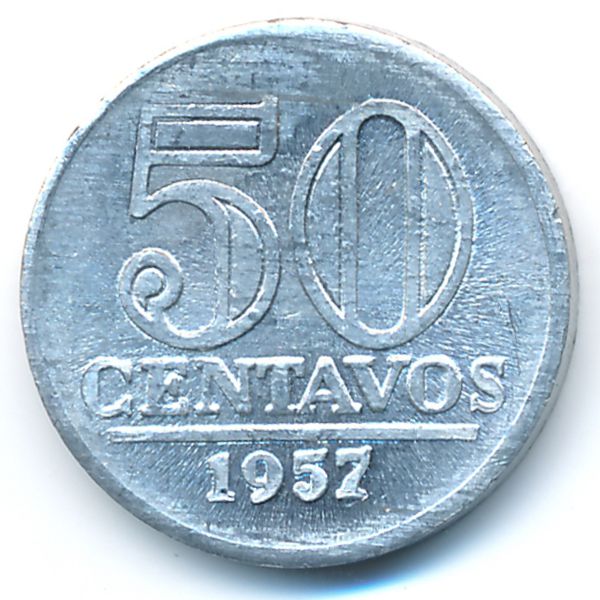 Бразилия, 50 сентаво (1957 г.)