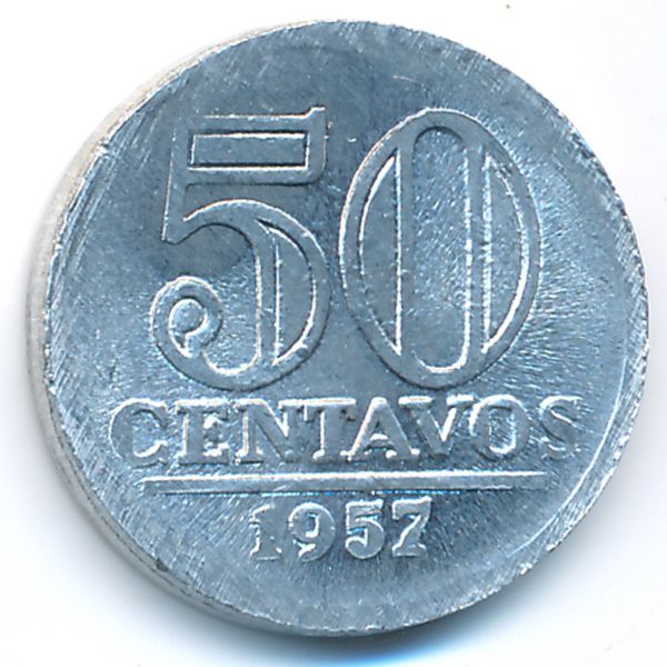 Бразилия, 50 сентаво (1957 г.)