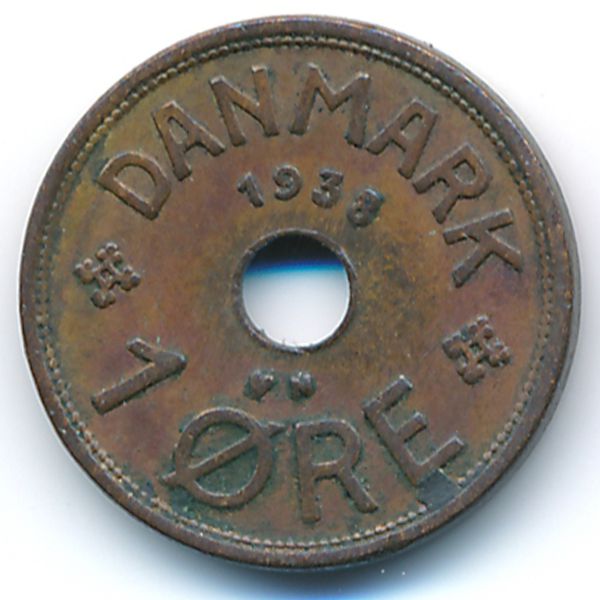 Дания, 1 эре (1938 г.)