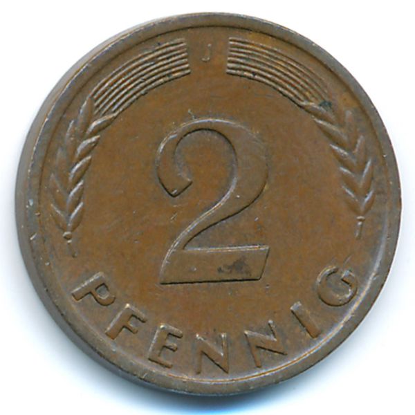 ФРГ, 2 пфеннига (1960 г.)