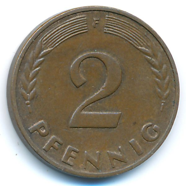 ФРГ, 2 пфеннига (1961 г.)