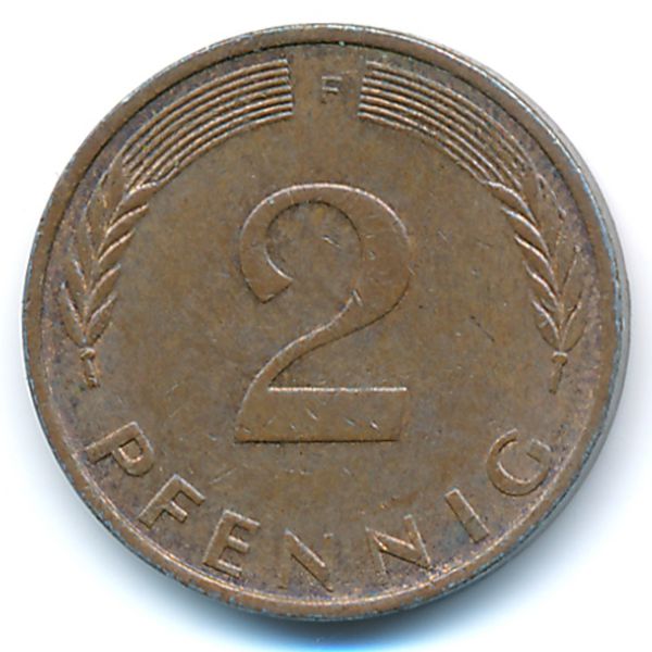 ФРГ, 2 пфеннига (1971 г.)