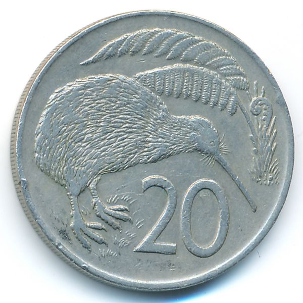 Новая Зеландия, 20 центов (1973 г.)