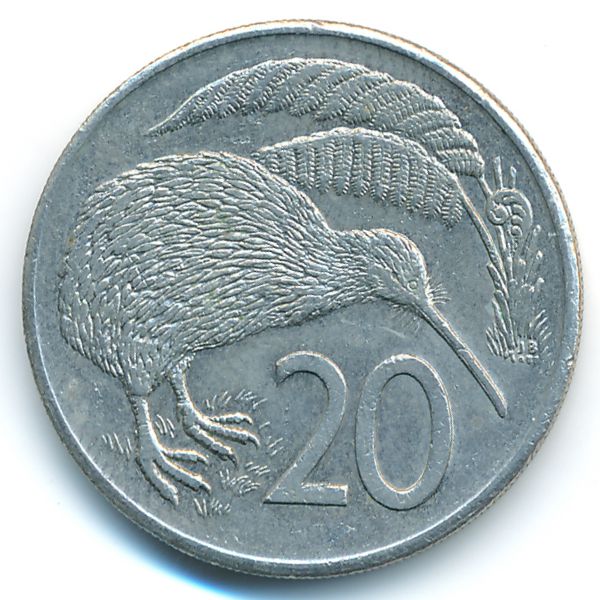 Новая Зеландия, 20 центов (1981 г.)