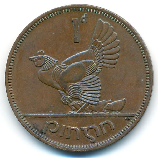 Ирландия, 1 пенни (1952 г.)
