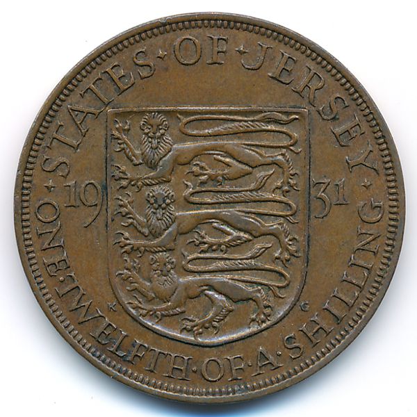Джерси, 1/12 шиллинга (1931 г.)