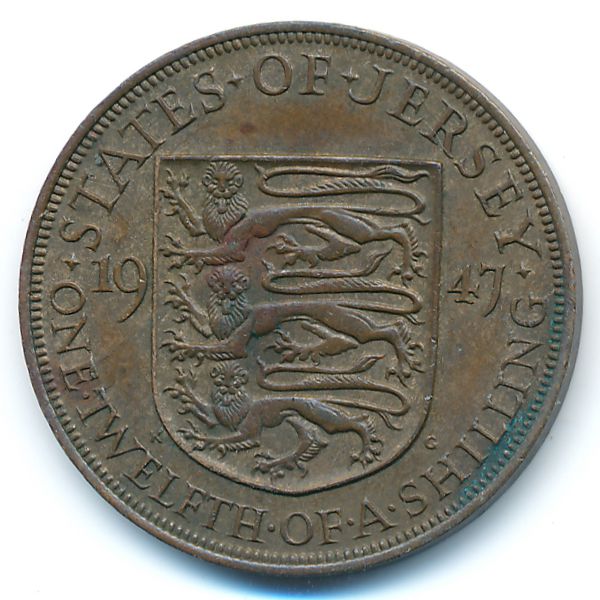 Джерси, 1/12 шиллинга (1947 г.)