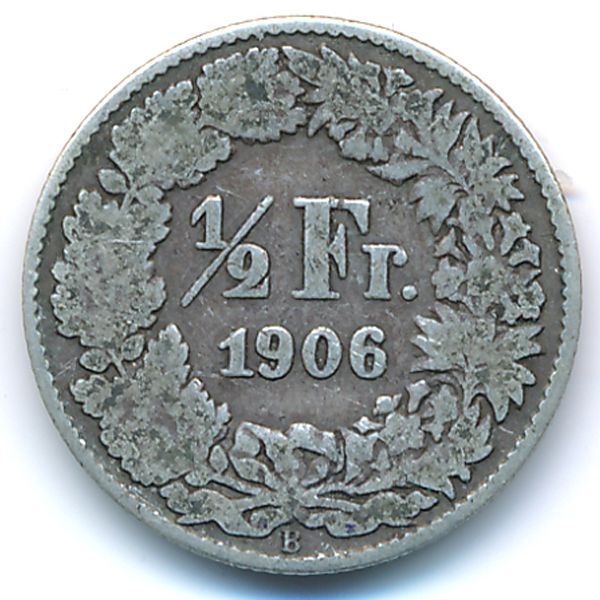 Швейцария, 1/2 франка (1906 г.)