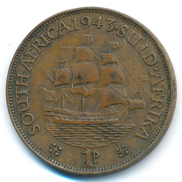 ЮАР, 1 пенни (1943 г.)